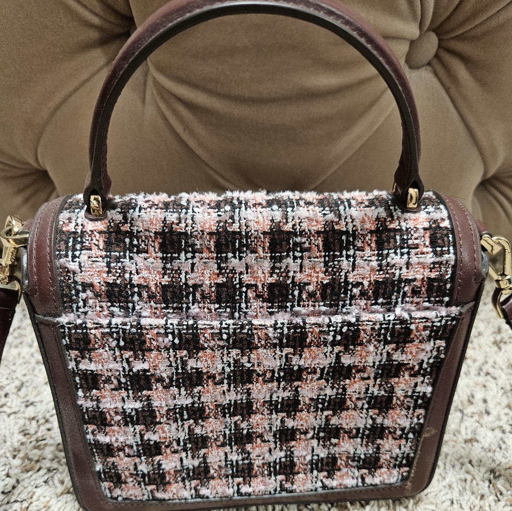 Kate ♠️ Spade  Reegan Top Handle Tweed Crossbody - Picture 5 of 16